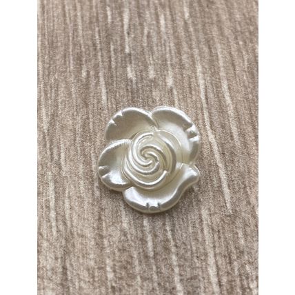 15mm Ivory Buttons Flower Rose Shape Abs Shank Cardigans Knitting Sewing