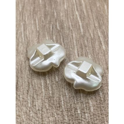 15mm Ivory Buttons Flower Rose Shape Abs Shank Cardigans Knitting Sewing