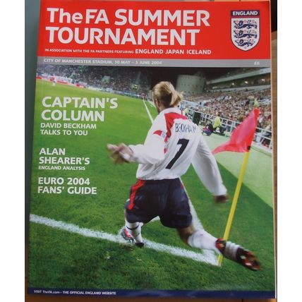 ENGLAND v JAPAN/ICELAND FA SUMMER TOURNAMENT 2004