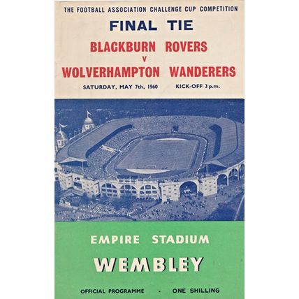 BLACKBURN ROVERS v WOLVERHAMPTON WANDERERS FA CUP FINAL 1960