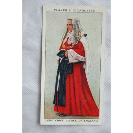 1937 Players Coronation Ceremonial Dress No. 20 Lord Chief Justice of England