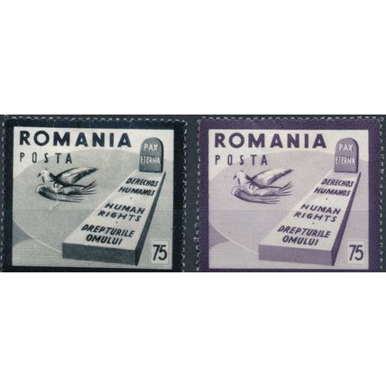 Human Rights - Romania 1959 - NM H - Cinderella