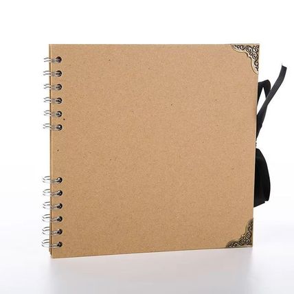 Woodside Home Living Spiral Bound Scrap Book Style Photo Album 20.5 x 20.5cm