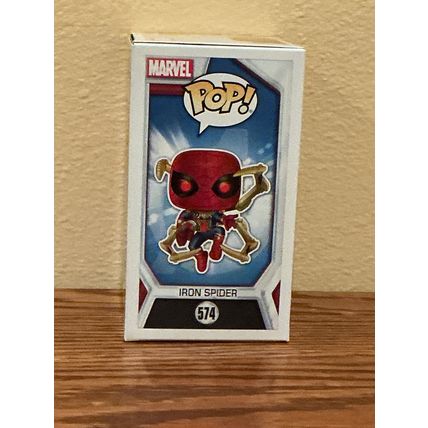 Funko Pop! Iron Spider #574 Facsimile Laser Autographed Figure (Box & Protector)