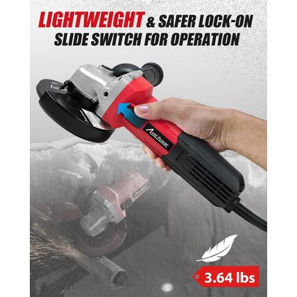 AVID POWER Angle Grinder, 7.5-Amp 4-1/2 Inch Electric Grinder Power Tools with G