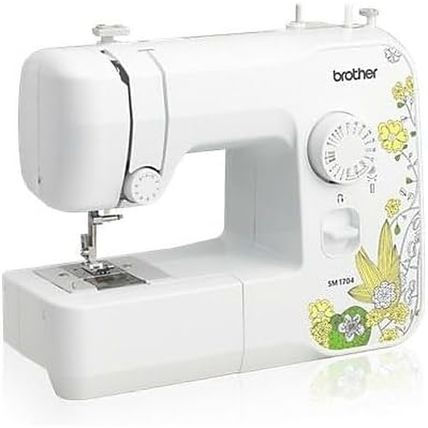 Brother SM1704 Sewing Machine, 7.6" X 17.25" X 13.8", White
