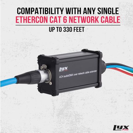 Lyxpro XLR 3 Feet Audio Snake 4 Channel 3 Pin Multi Network Breakout for Stage a