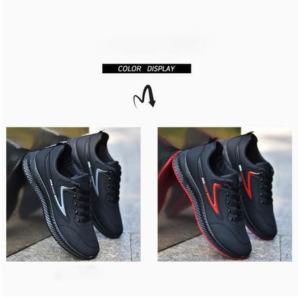 Waterproof Everything Tide Shoes Black Non-slip Casual Shoes