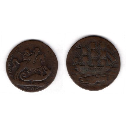 Great Britain. Hampshire Halfpenny 1796. dy18005