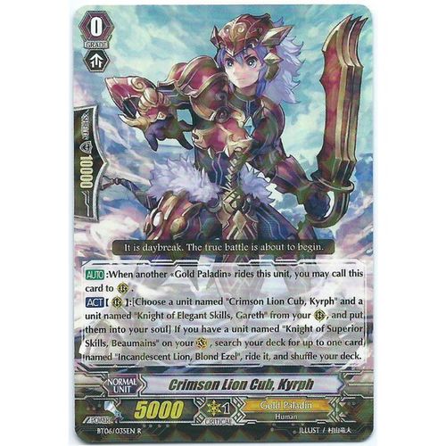 Cardfight Vanguard - Breaker of Limits - BT06-035EN - Crimson Lion Cub, Kyrph