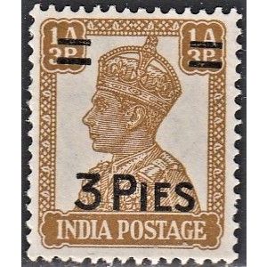 India, 1946 3p George VI ovpt., SG 89 (Scott #199), mint hinged