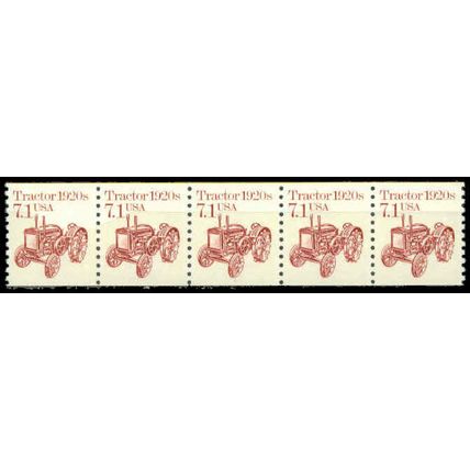 2127 7.1c Tractor Very Fine MNH Dry Gum PNC 1/5 P0051