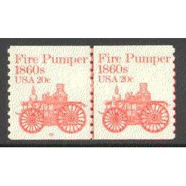 1908 20c Fire Pumper Very Fine MNH Dry Gum CNP Left 10 P0363
