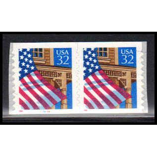 2915A 32c U.S. Flag Over Porch Very Fine MNH CNP Left 87888 11x10 PA1772