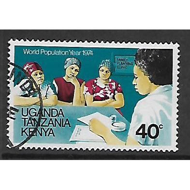 KENYA UGANDA TANGANYIKA 1974 WORLD POPULATION YEAR 40c FAMILY PLANNING SG363 F/U