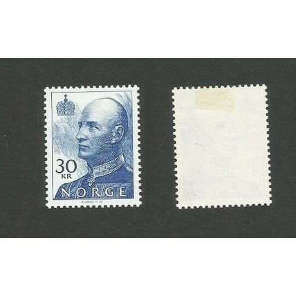 Norway 1992 King Harald 30k Blue Mounted Mint SG 1138