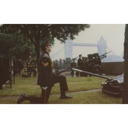 Prince William Of Wales Salute Of Guns Military Firing Fire Gun Royal Postcard