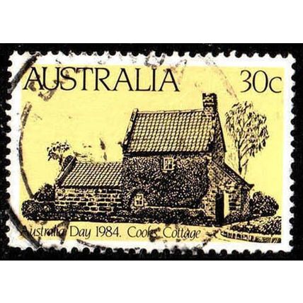 Australia 1984 Australia Day 30c Used Stamp Cooks Cottage.