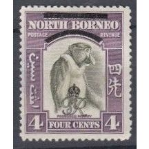 North Borneo 1947 4c Proboscis Monkey o/w Crown Colony SG 338 U/Mint
