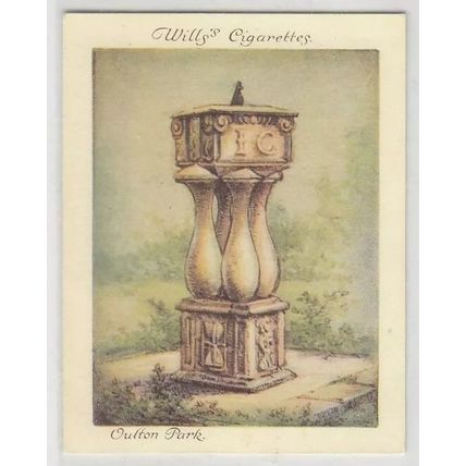 Oulton Park Hall Sundial Little Budworth Tarporley Cheshire Wills Cigarette Card