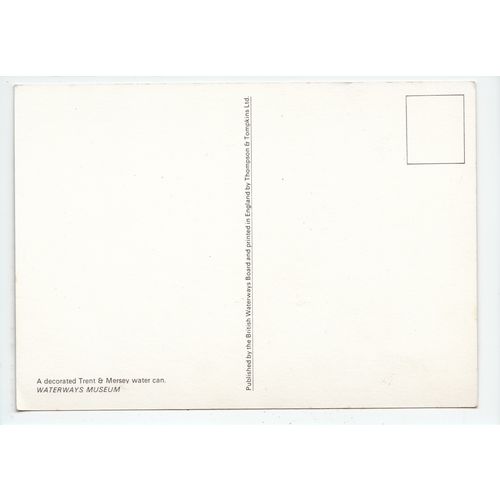 A Decorated Trent & Mersey Canal Water Can Postcard