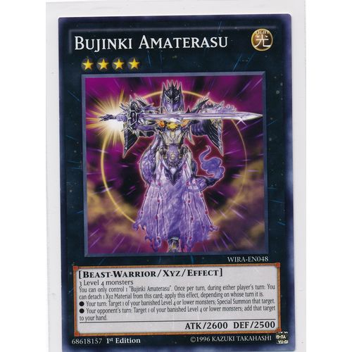 YuGiOh Winged Raiders WIRA-048 Bujinki Amaterasu 1st Edition