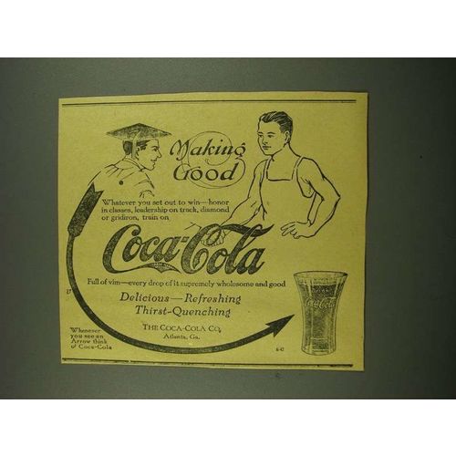 1915 Coca-Cola Soda Ad - Making Good