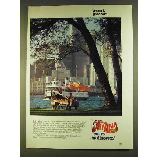 1980 Ontario Canada Ad - Green & Gracious