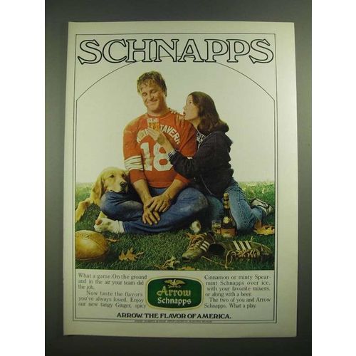 1980 Arrow Schnapps Ad - The Flavor of America