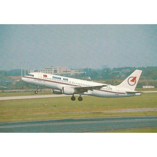 Onur Air Airbus A320 211 Civil Aviation Postcard (A25184)