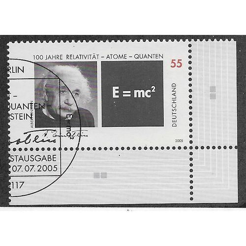 GER 2005 55c 'EINSTEIN' (CORNER MARGIN) FINE USED (EBID53-988)