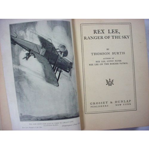 Rex Lee no.3 Ranger of the Sky c1928 hardcover Thomson Burtis glossy frontis