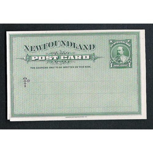 Newfoundland #P 7-P1 Postal Card Proof on India Card XF circa 1905 CAT VAL $750