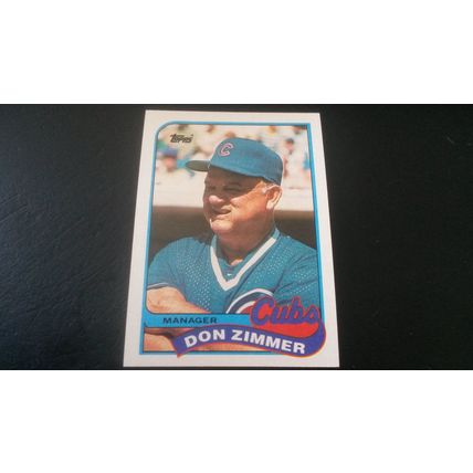 1989 Topps Card # 134 Don Zimmer Excellent (5) Chicago Cubs