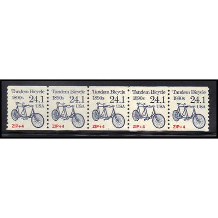 2266 24.1c Tandem Bicycle Very Fine MNH Dry Gum PNC 1/5 X1320