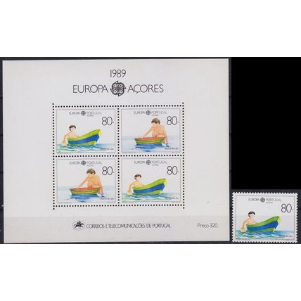 PORTUGAL [Azoren] MiNr 0402 Block 10 ( **/mnh ) [01] CEPT mit Einzelmarke