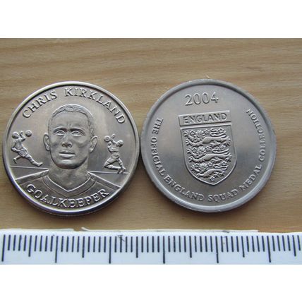 Sainsbury 2004 England Squad Chris Kirkland Token (e361)