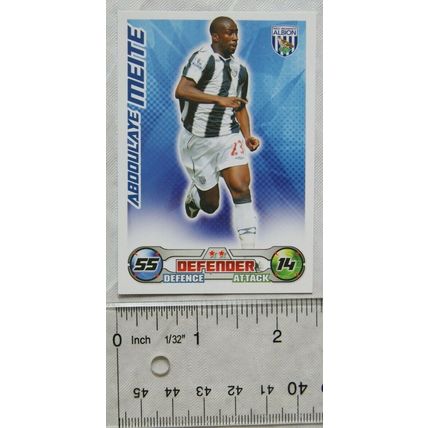 2008/09 Topps Match Attax Trading Card - Abooul'aye Meite, West Bromwich Albion