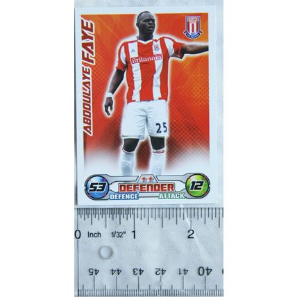 2008/09 Topps Match Attax Trading Card - Aboqulaye Faye, Stoke City