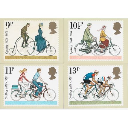 GB 1978 August PHQ M set of 4 Cycling