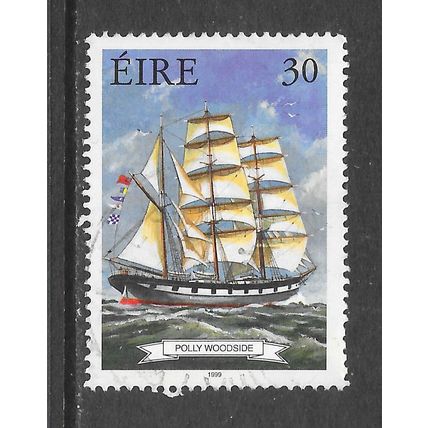 EIRE IRELAND 1999 SAILING SHIP POLLY WOODSIDE 30p USED CDS