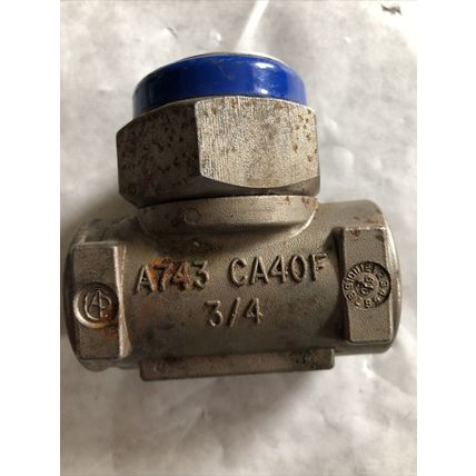 NEW 3/4” npt Spirax-Sarco TD52 Thermodynamic steam Trap COOL BLUE A743 CA40F,BQ
