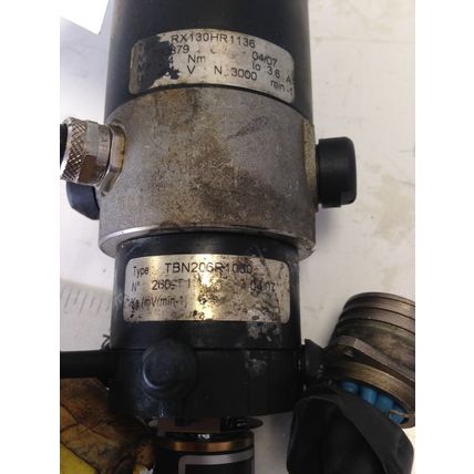 RX130HR1136 DC SERVO MOTOR, 3000-RPM,TBN206R1000 46VDC,0.4Nm,3.6A,BK