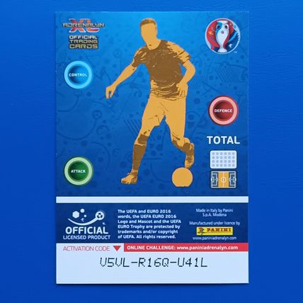 Panini Adrenalyn XL Euro 2016 Gareth Bale Limited Edition Card