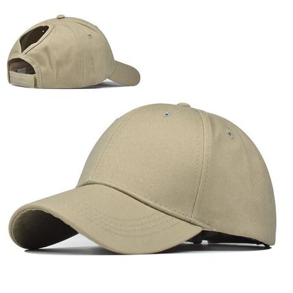 High Bun Hat Cotton Summer Sun Sport Snapback Ponytail Baseball Cap Ladies