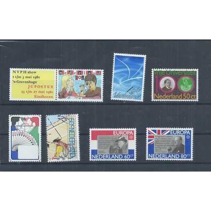 Netherlands stamps. 1980 MNH lot. Europa, Jupostex Stamp Exhibition (AH992)