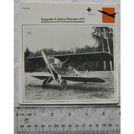 Zeppelin Lindau ( Dornier ) D I - Germany - Fighter - Collectors Club Card