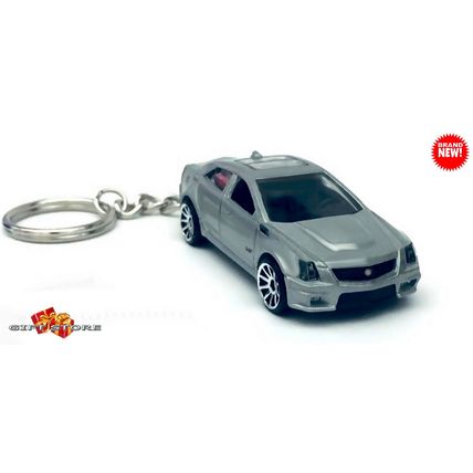HTF RARE KEYCHAIN SILVER CADILLAC CTS-V CUSTOM Ltd Ed.