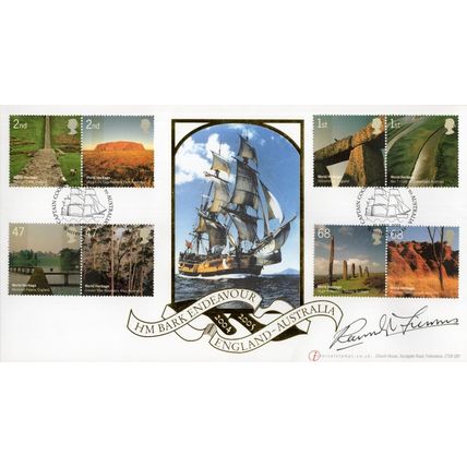 Sir Ranulph Fiennes HM Bark Endeavour Ship LTD TO 5 Hand Signed FDC