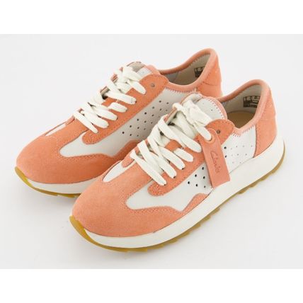 CLARKS DashLite Lace Leather Trainers BNIB